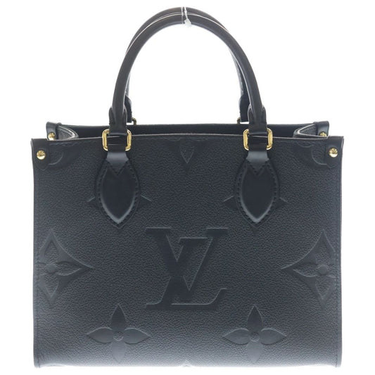 Louis Vuitton Monogram Empreinte On The Go PM 2-Way Shoulder Bag Tote Black