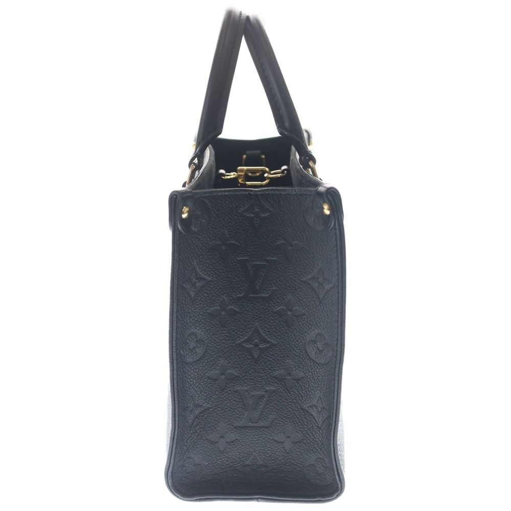 Louis Vuitton Monogram Empreinte On The Go PM 2-Way Shoulder Bag Tote Black — view 3