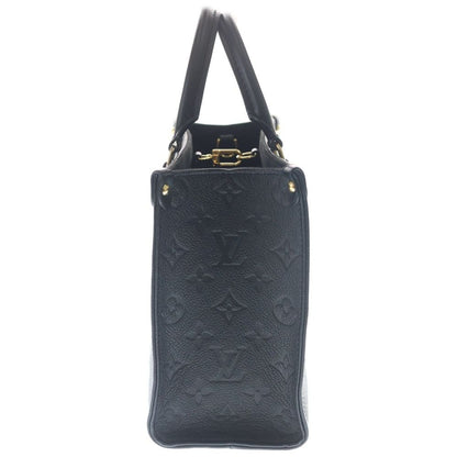 Louis Vuitton Monogram Empreinte On The Go PM 2-Way Shoulder Bag Tote Black — view 3