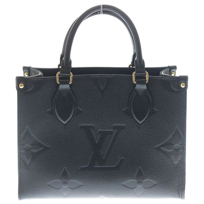 Louis Vuitton Monogram Empreinte On The Go PM 2-Way Shoulder Bag Tote Black — view 2