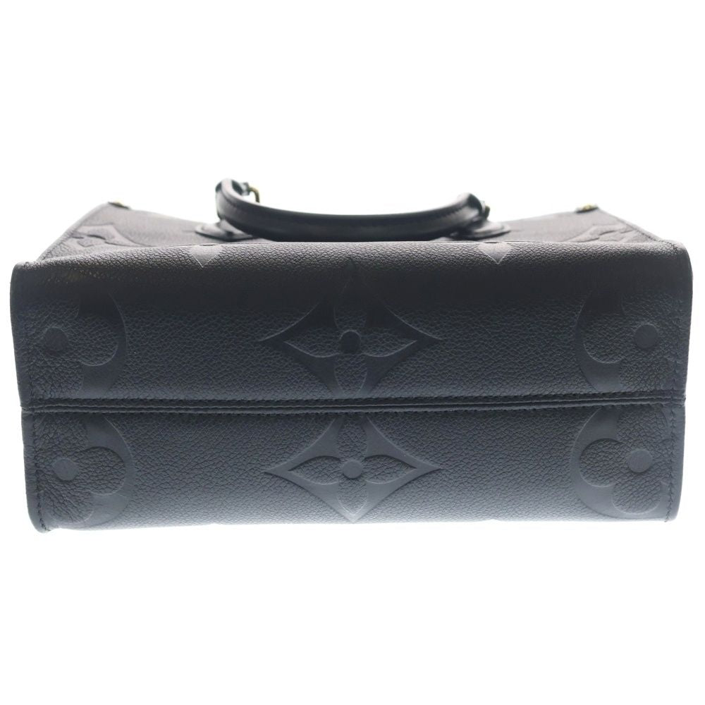 Louis Vuitton Monogram Empreinte On The Go PM 2-Way Shoulder Bag Tote Black — view 5