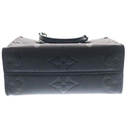 Louis Vuitton Monogram Empreinte On The Go PM 2-Way Shoulder Bag Tote Black — view 5