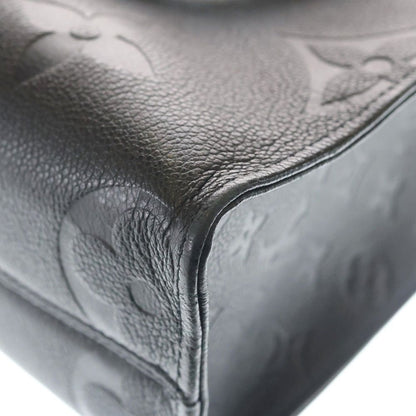 Louis Vuitton Monogram Empreinte On The Go PM 2-Way Shoulder Bag Tote Black — view 6