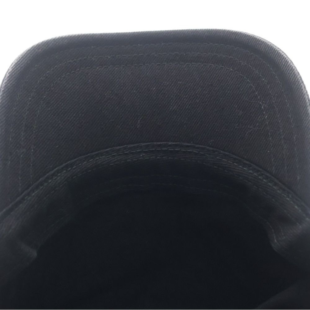 Miu Miu Logo Baseball Denim Cap Black Hat — view 5