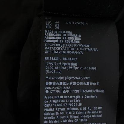 Prada Re-Nylon Puffer Down Jacket Black — view 8