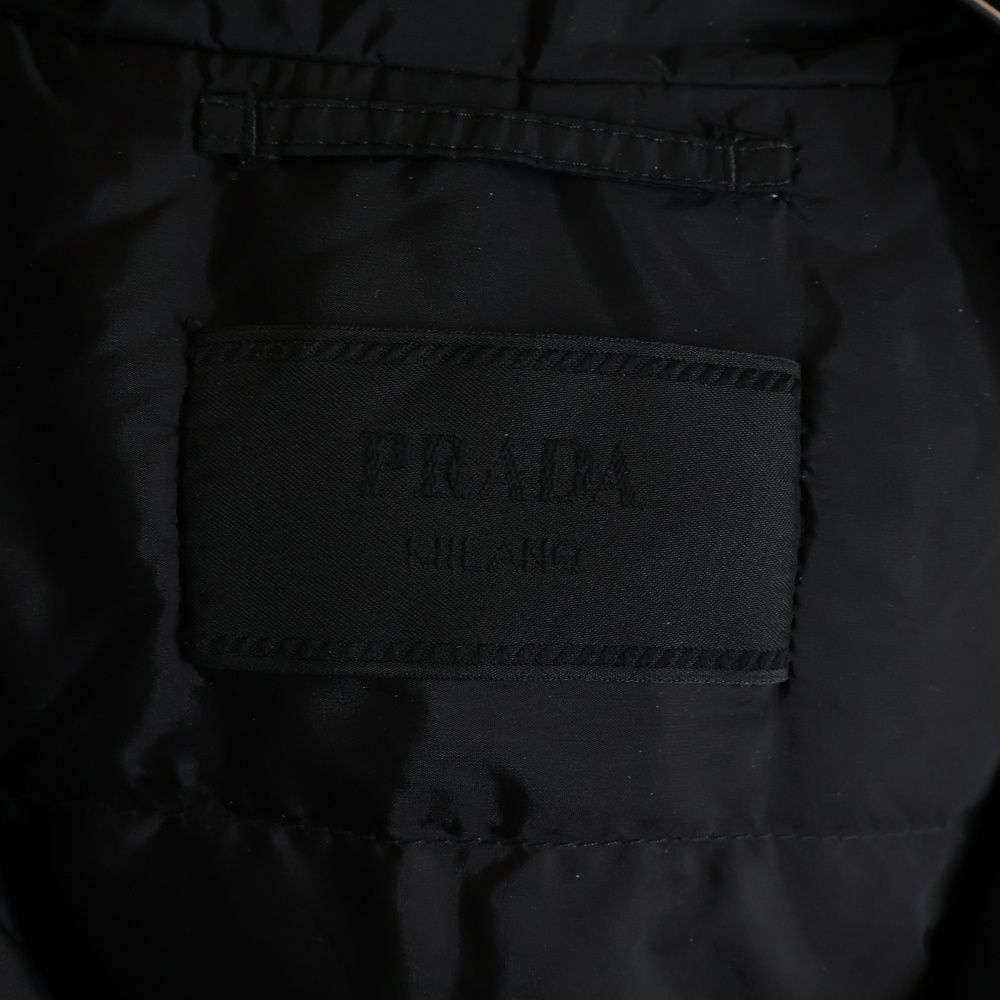 Prada Re-Nylon Puffer Down Jacket Black — view 6