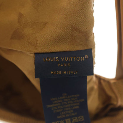 Louis Vuitton Monogram Metal Logo Lambskin Cap Beige Hat — view 7