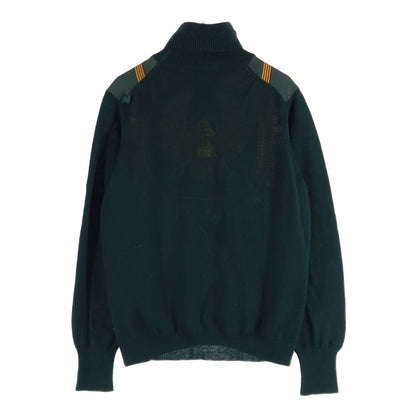 Hermes High Neck Ribbed Knit Sweater Top Green — view 2