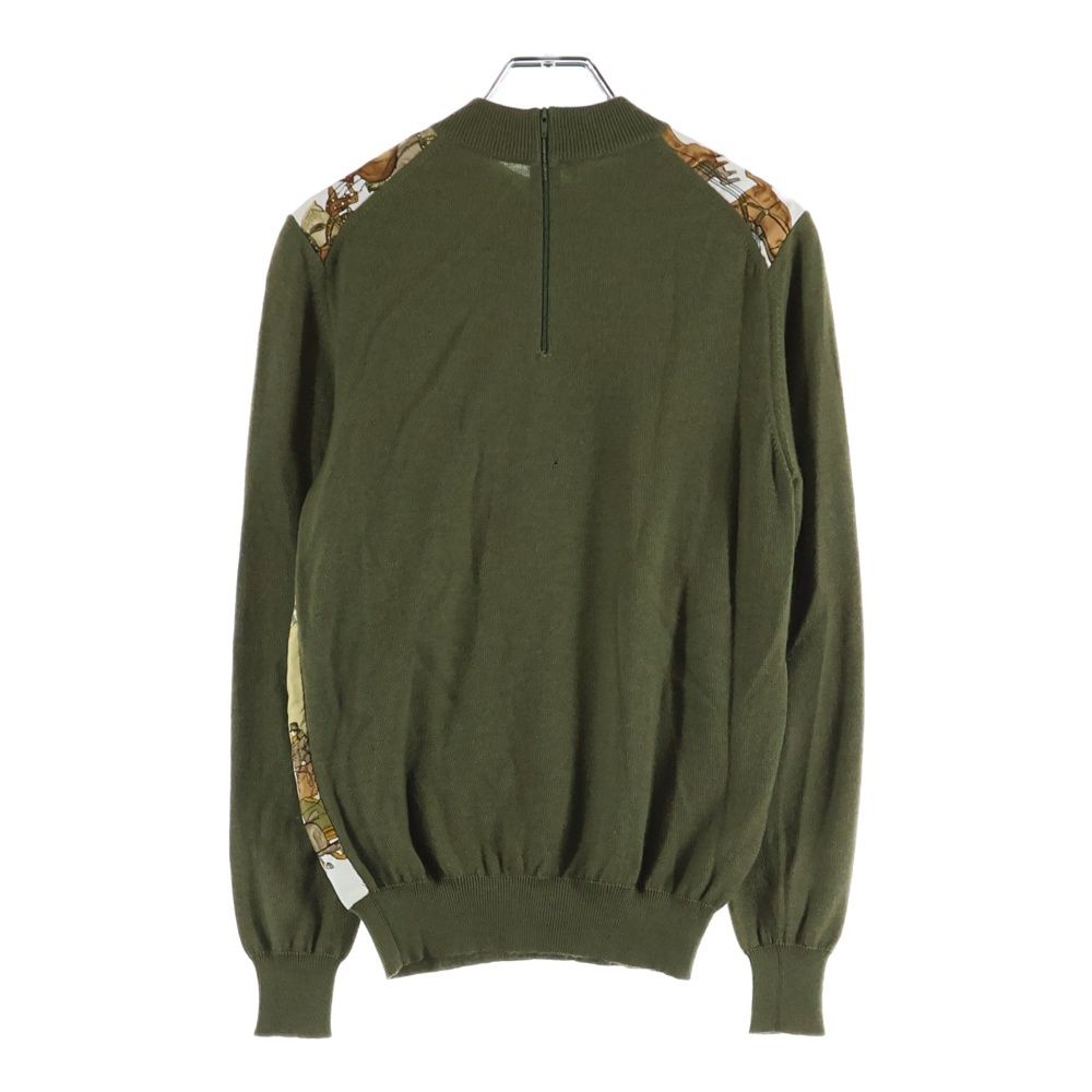 Hermes Winter Mail Knit Sweater Top Khaki — view 2