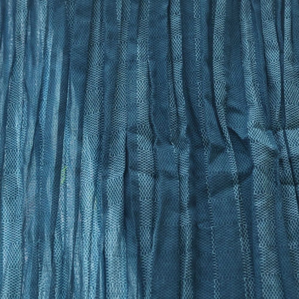 Louis Vuitton Damier Stripes Stole Etole Stripe Shawl Blue Scarf — view 2