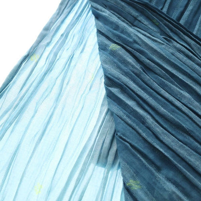 Louis Vuitton Damier Stripes Stole Etole Stripe Shawl Blue Scarf — view 6