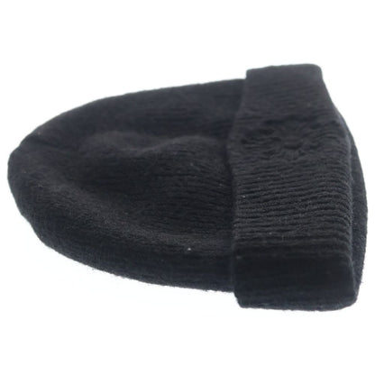 Chrome Hearts Wool Watch Cap CH Plus Embroidery Cap Knit Hat Black — view 4