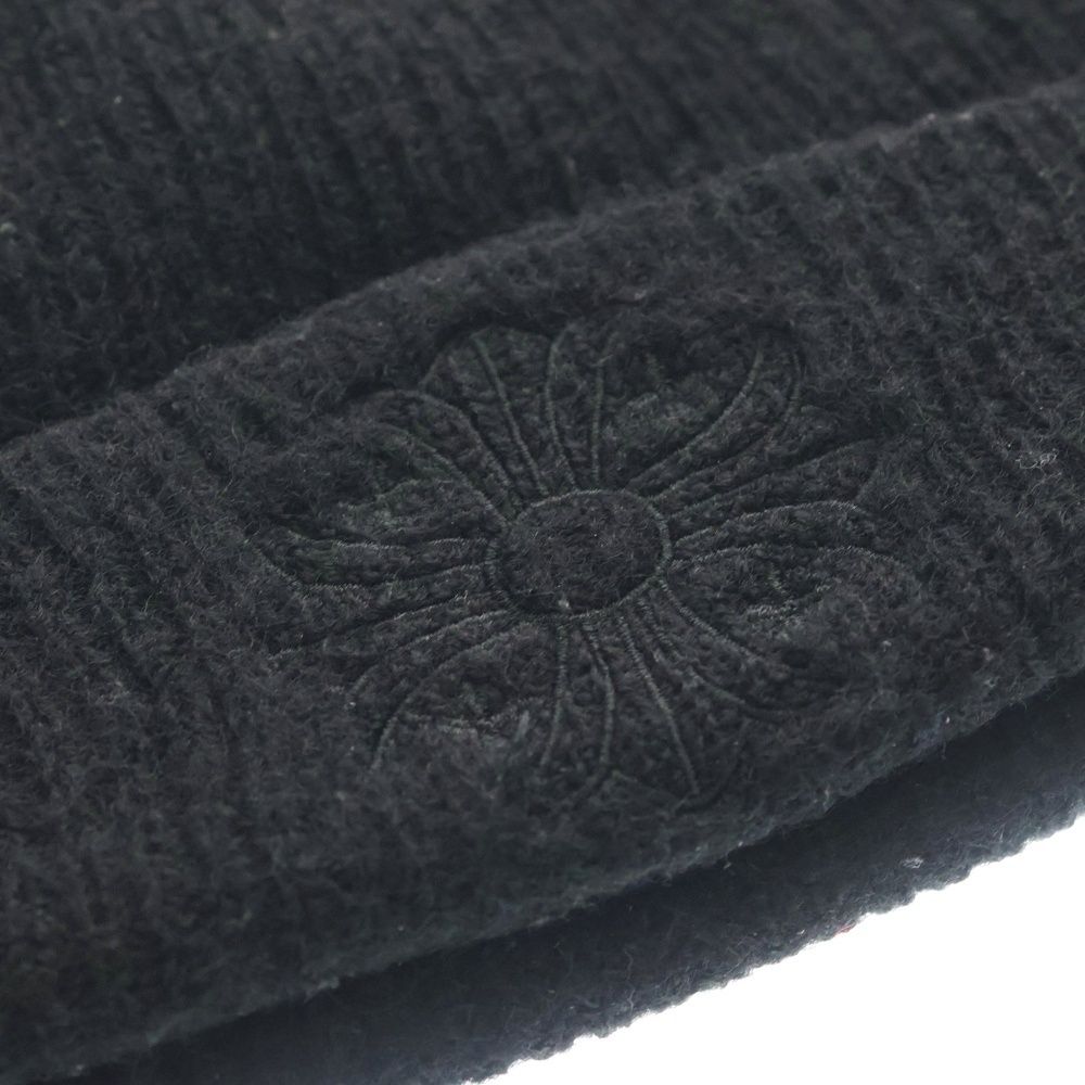 Chrome Hearts Wool Watch Cap CH Plus Embroidery Cap Knit Hat Black — view 5