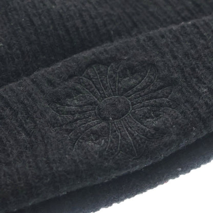 Chrome Hearts Wool Watch Cap CH Plus Embroidery Cap Knit Hat Black — view 5