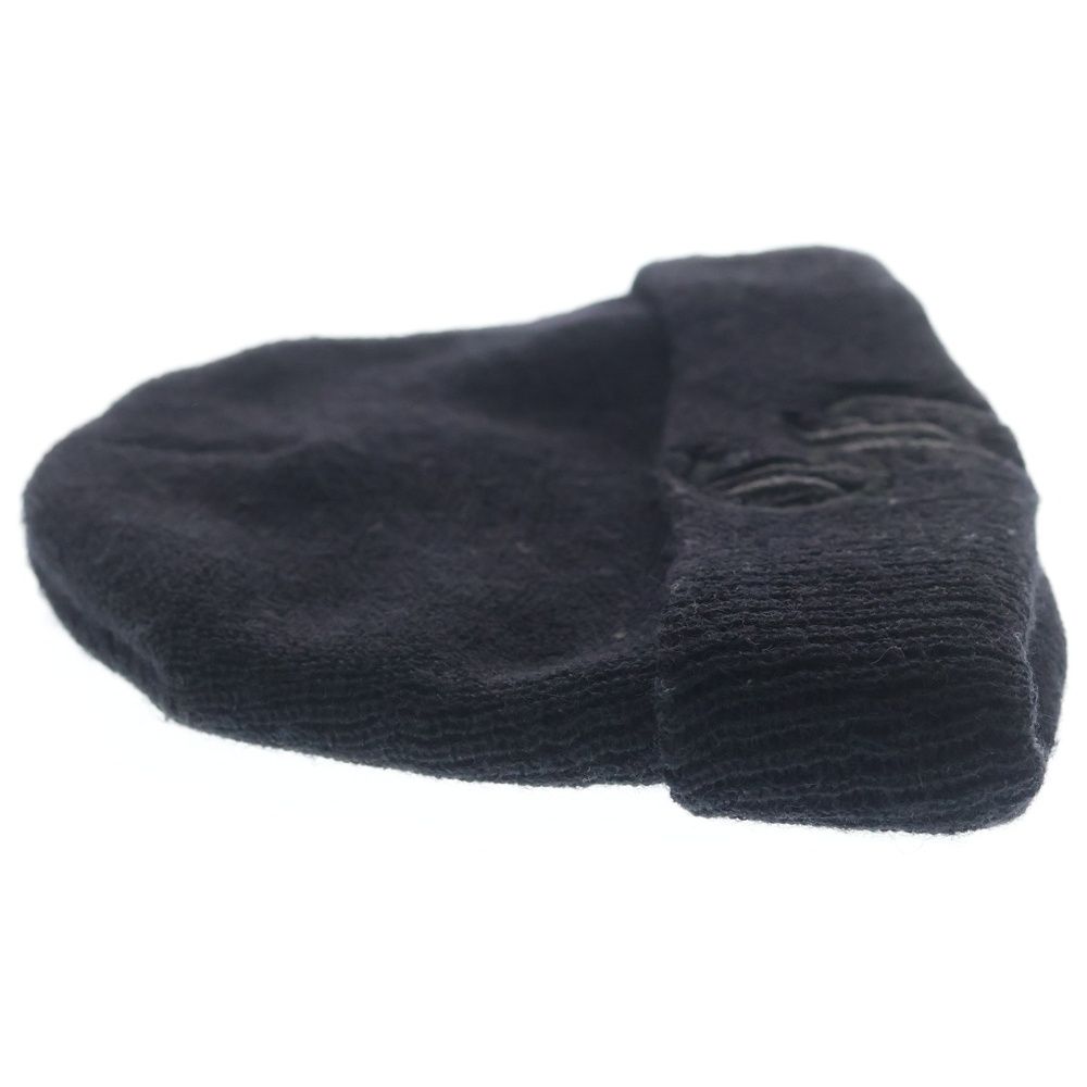 Chrome Hearts CH Logo Embroidery Beanie Knit Hat Black — view 4