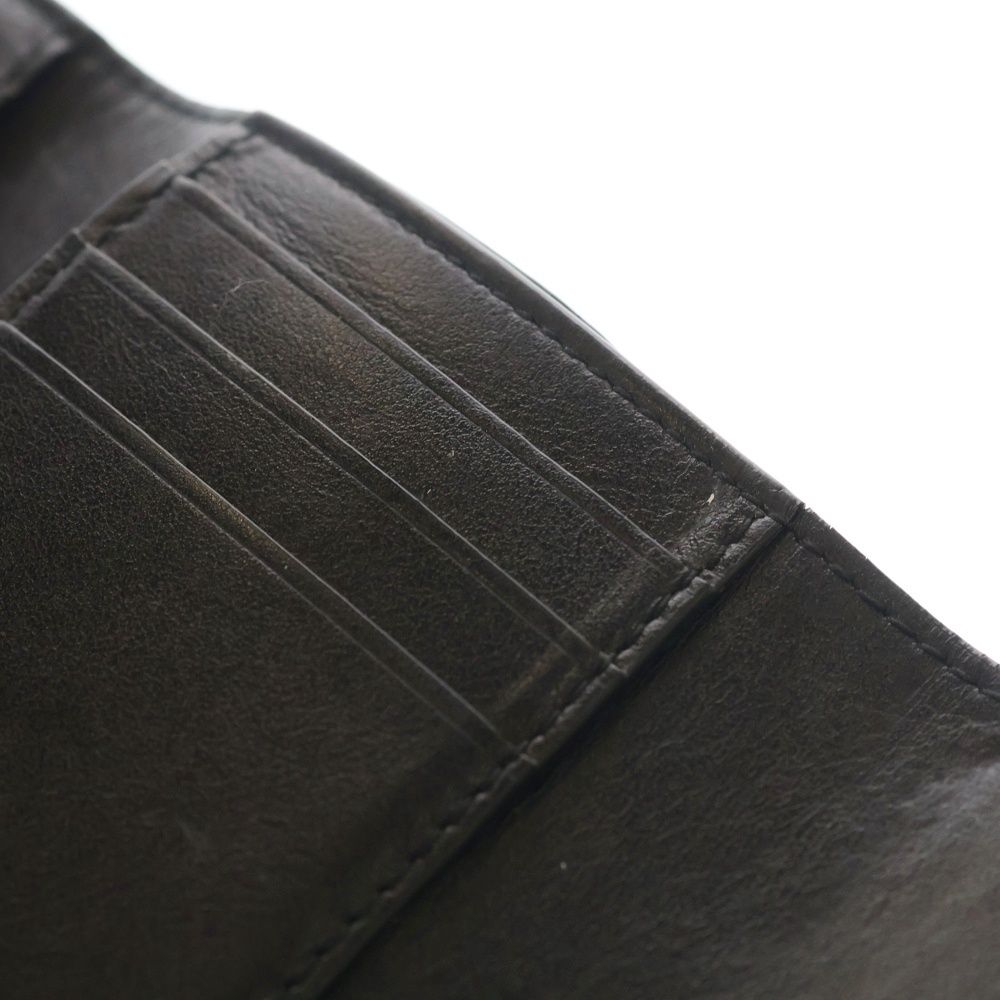 Bottega Veneta Cassette Maxi Intrecciato Leather Wallet Trifold Black — view 5