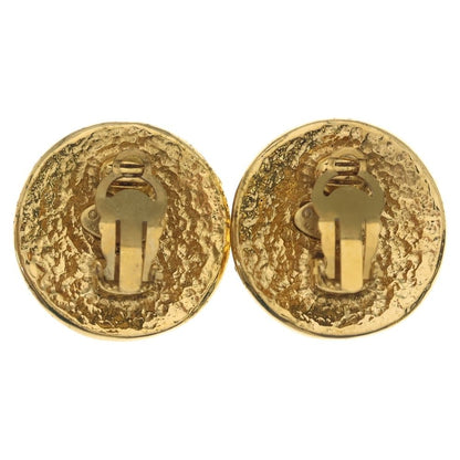 Chanel CC Logo Oval Earrings Gold — view 2