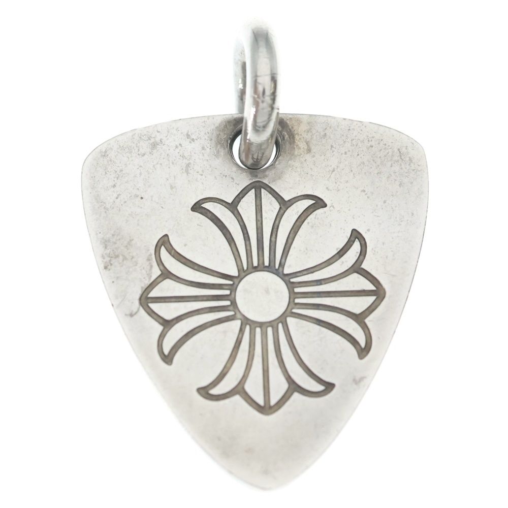 Chrome Hearts Guitar Pick Pendant Top Silver