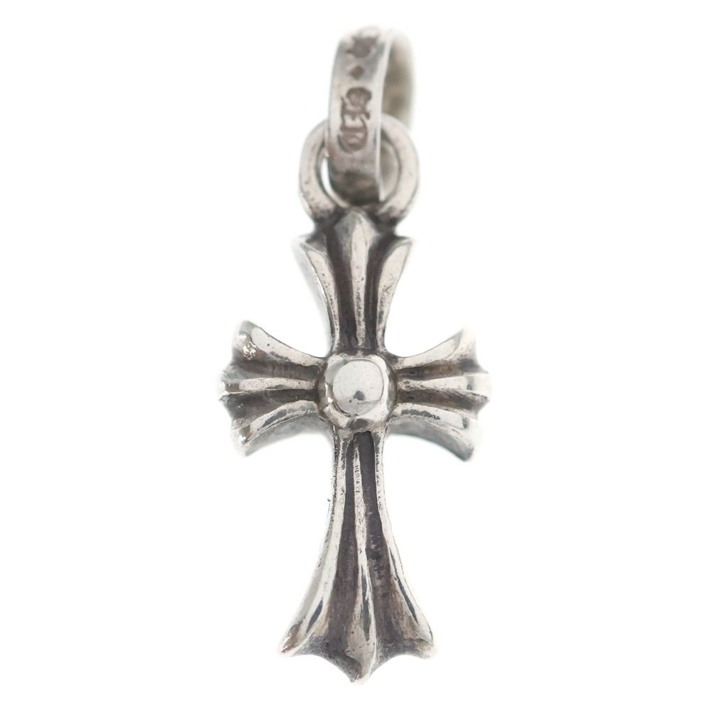 Chrome Hearts Crs Baby Fat Cross Pendant Top Silver