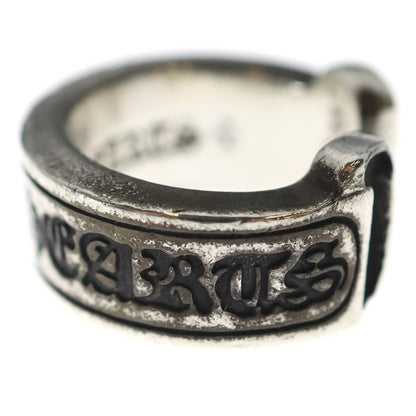 Chrome Hearts LG Scroll Label Ring Silver — view 4