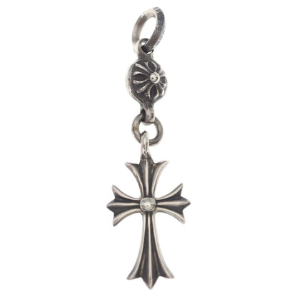 Chrome Hearts Tny CH Crs 1 Ball Tiny CH Cross Charm Pendant Top Silver