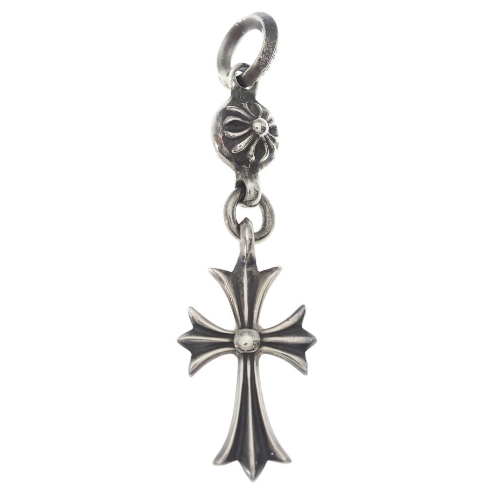 Chrome Hearts Tny CH Crs 1 Ball Tiny CH Cross Charm Pendant Top Silver — view 2