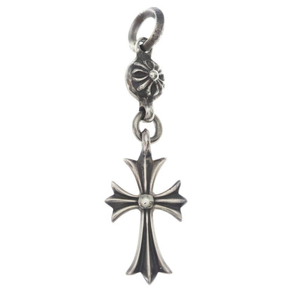 Chrome Hearts Tny CH Crs 1 Ball Tiny CH Cross Charm Pendant Top Silver — view 2