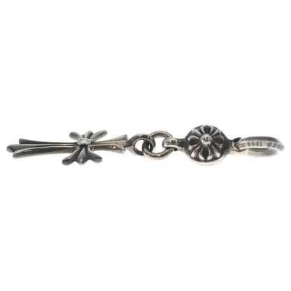 Chrome Hearts Tny CH Crs 1 Ball Tiny CH Cross Charm Pendant Top Silver — view 3