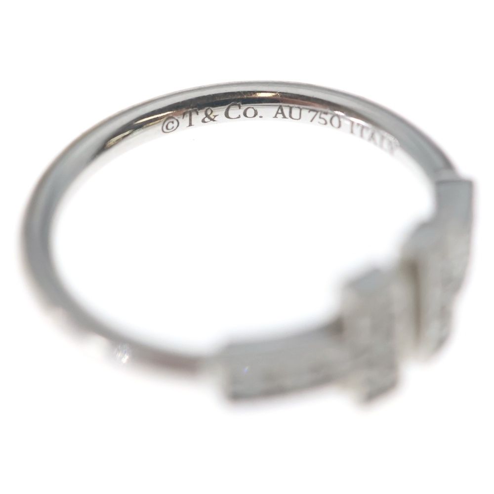 Tiffany & Co T Wire Earrings Silver 18k White Gold — view 5