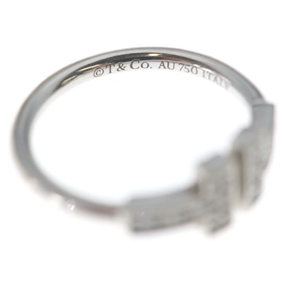 Tiffany & Co T Wire Earrings Silver 18k White Gold — view 5