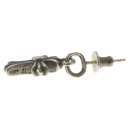 Chrome Hearts Bby Pprchn Baby Fat Cross Drop Earrings Silver — view 3