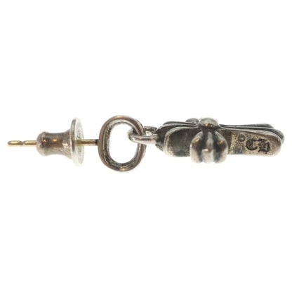 Chrome Hearts Bby Pprchn Baby Fat Cross Drop Earrings Silver — view 4