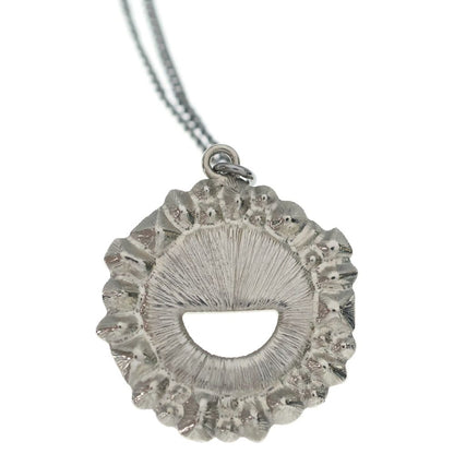 Chanel Smile Necklace Stone Pendant Chain Silver — view 5
