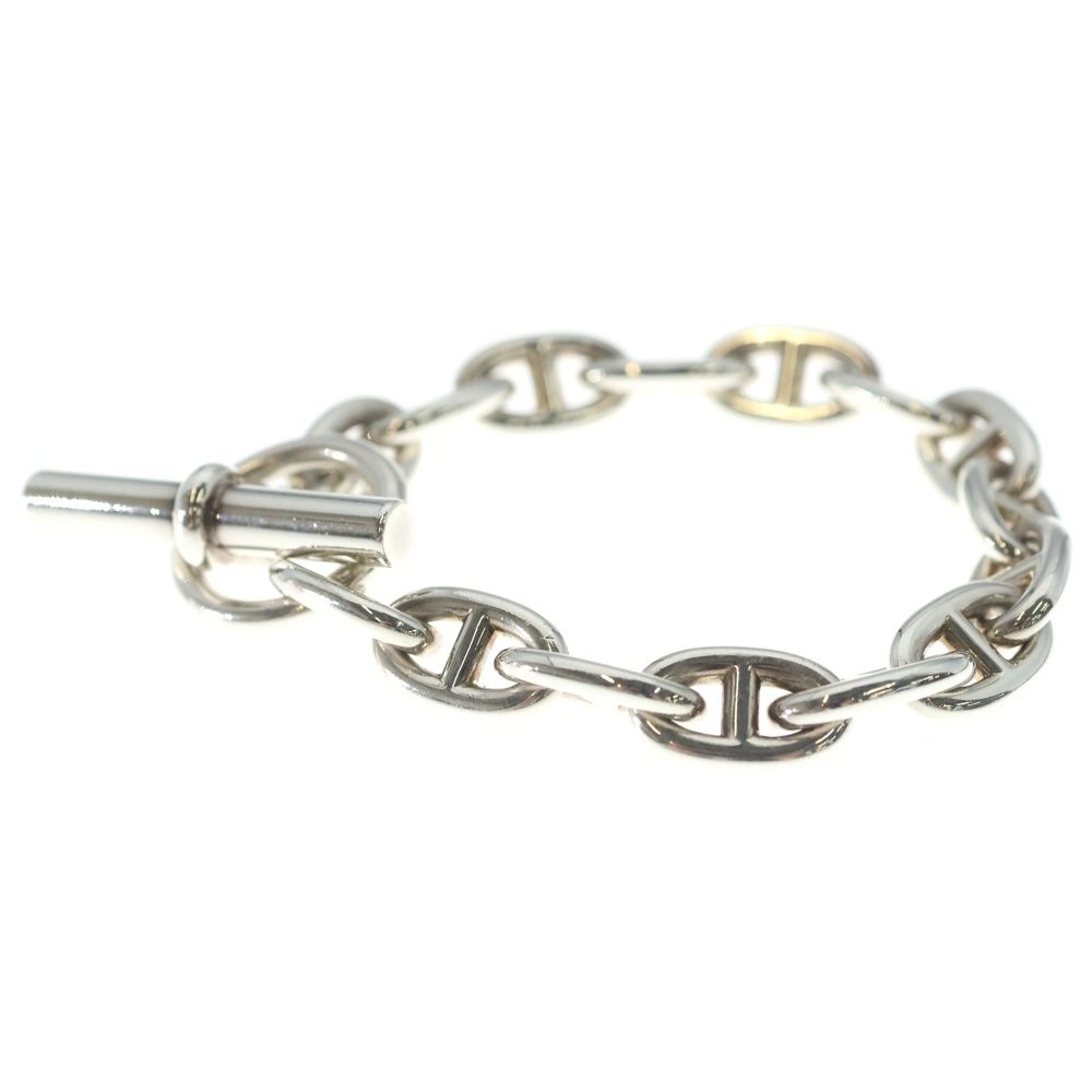 Hermes Chaine D'ancre MM 15 Piece Chain Silver Necklace — view 4
