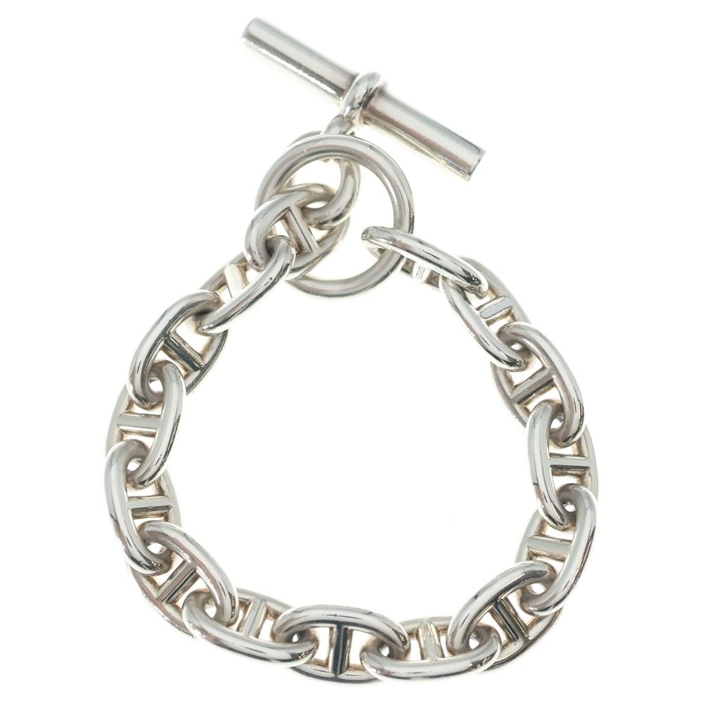 Hermes Chaine D'ancre MM 15 Piece Chain Silver Necklace — view 2