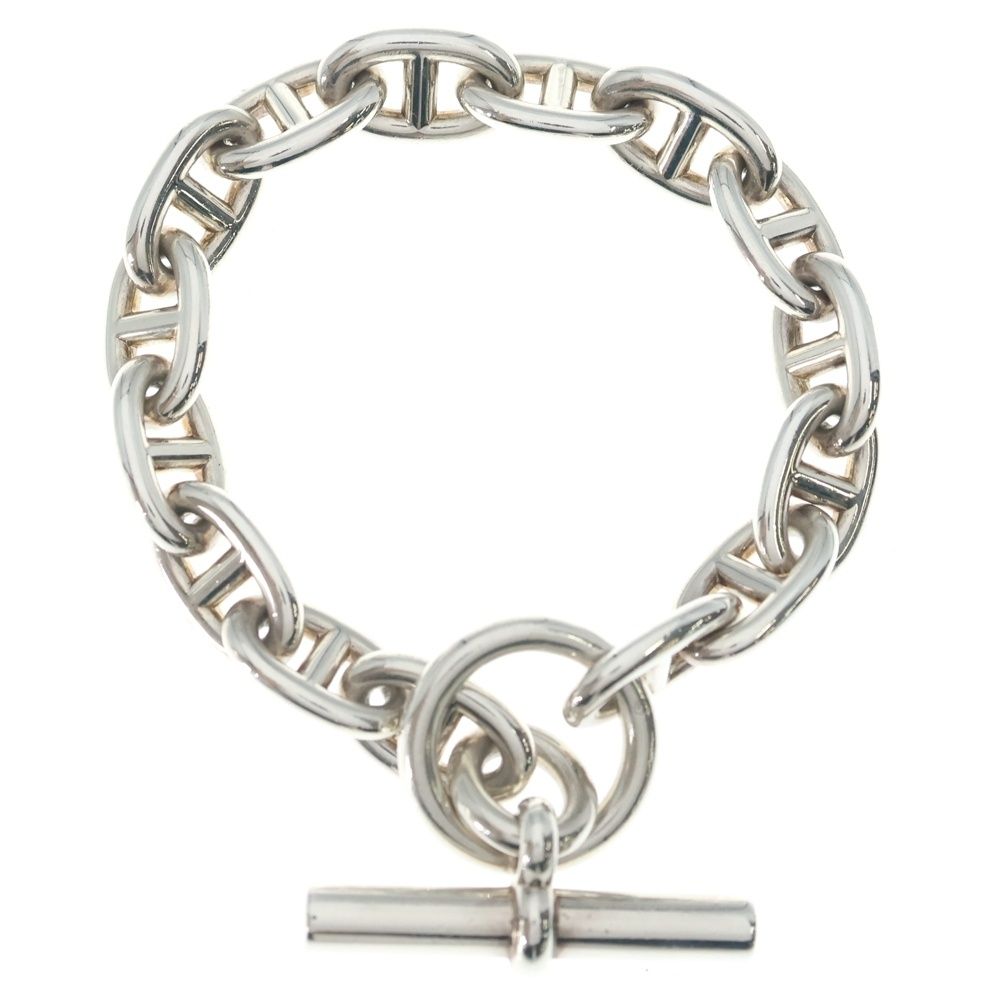 Hermes Chaine D'ancre MM 15 Piece Chain Silver Necklace