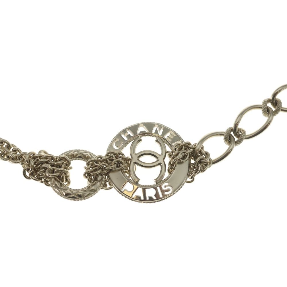 Chanel CC Logo Chain Necklace Pendant Gold — view 3