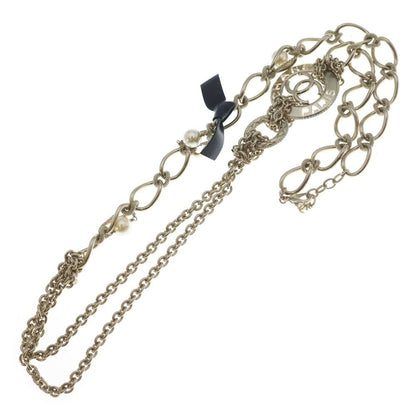 Chanel CC Logo Chain Necklace Pendant Gold — view 2