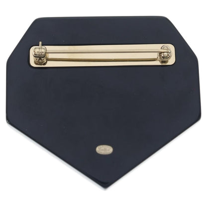 Chanel Coco Neige Brooch Pin Badge Black Silver — view 2