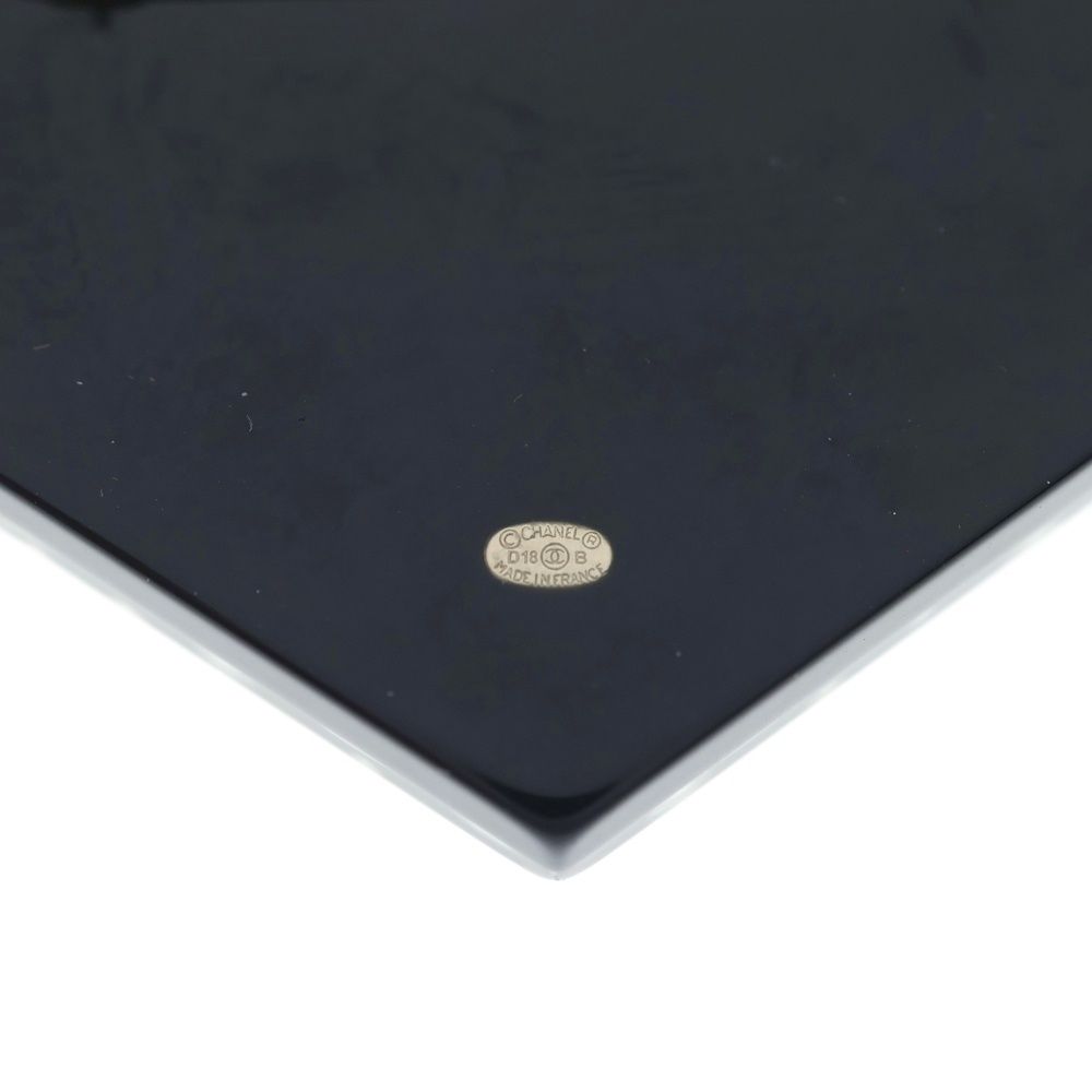 Chanel Coco Neige Brooch Pin Badge Black Silver — view 6