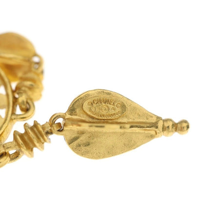 Chanel CC Logo Swing Pin Badge Brooch Gold — view 6