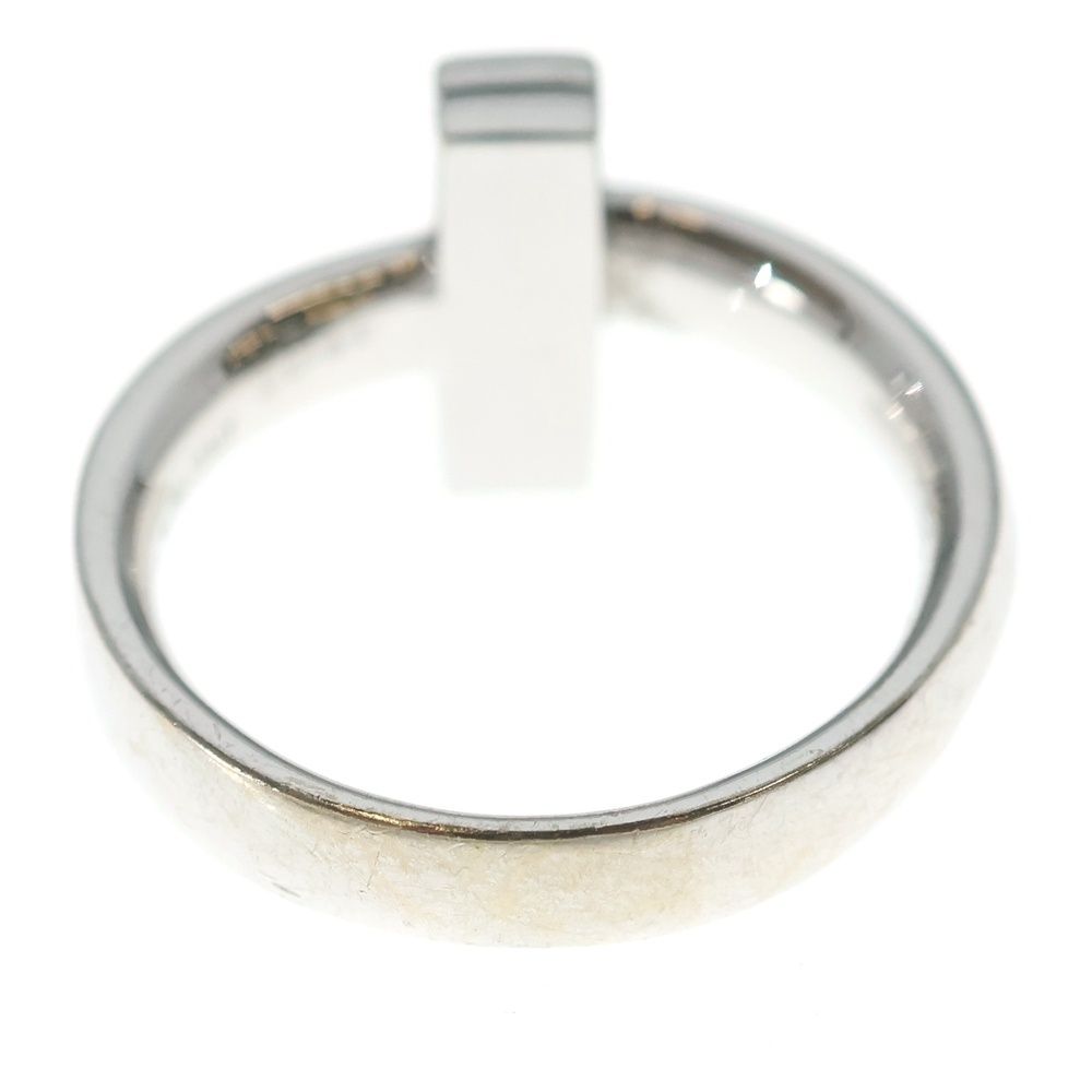 Tiffany & Co 18k White Gold T One Wide Ring — view 2