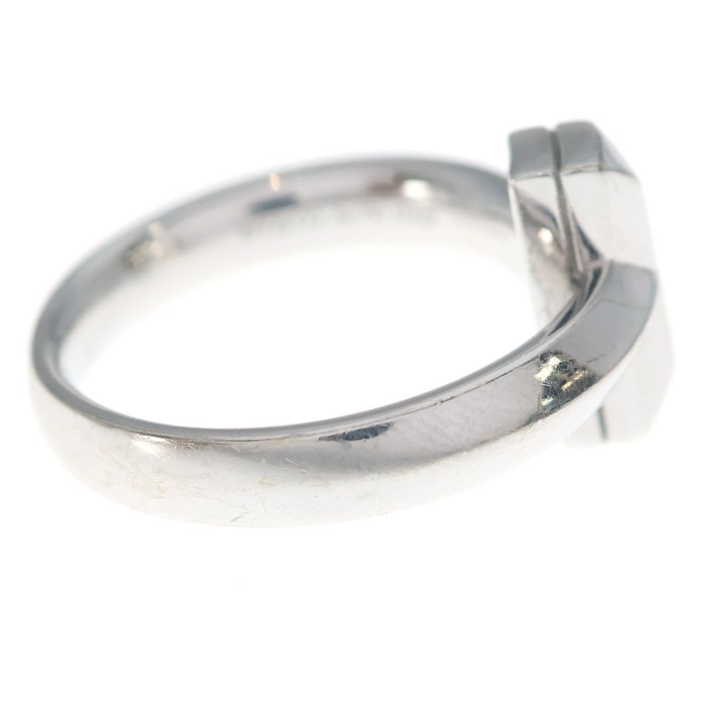 Tiffany & Co 18k White Gold T One Wide Ring — view 3