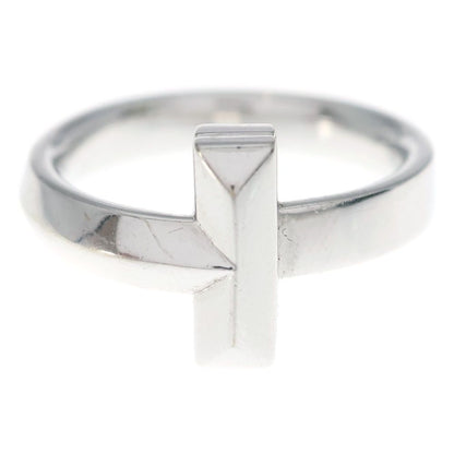 Tiffany & Co 18k White Gold T One Wide Ring — view 4
