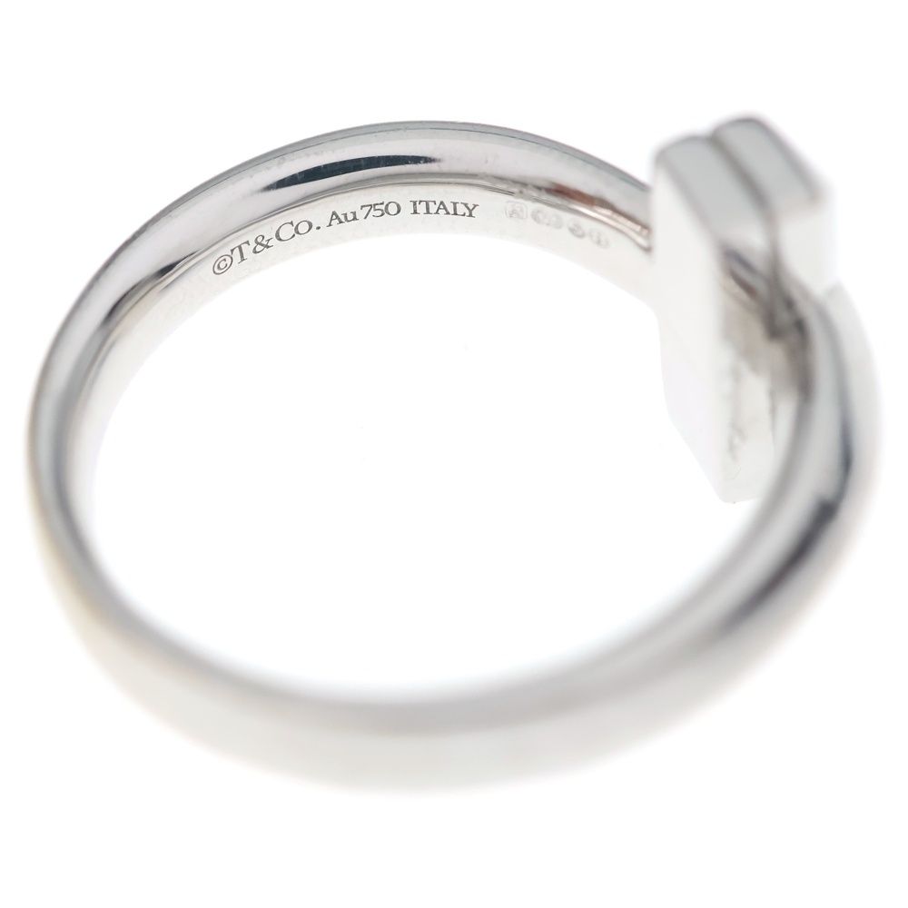 Tiffany & Co 18k White Gold T One Wide Ring — view 5