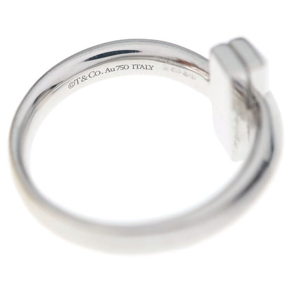 Tiffany & Co 18k White Gold T One Wide Ring — view 5