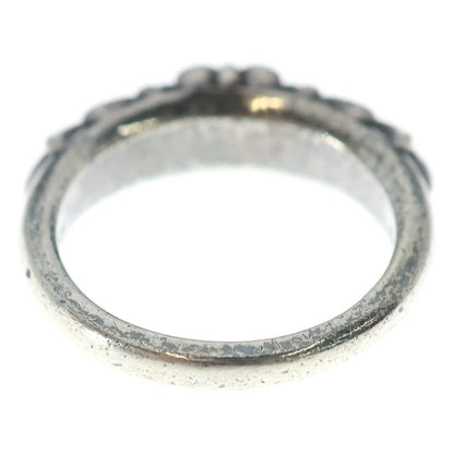 Chrome Hearts Baby Classic Floral Black Sling Silver Ring — view 2