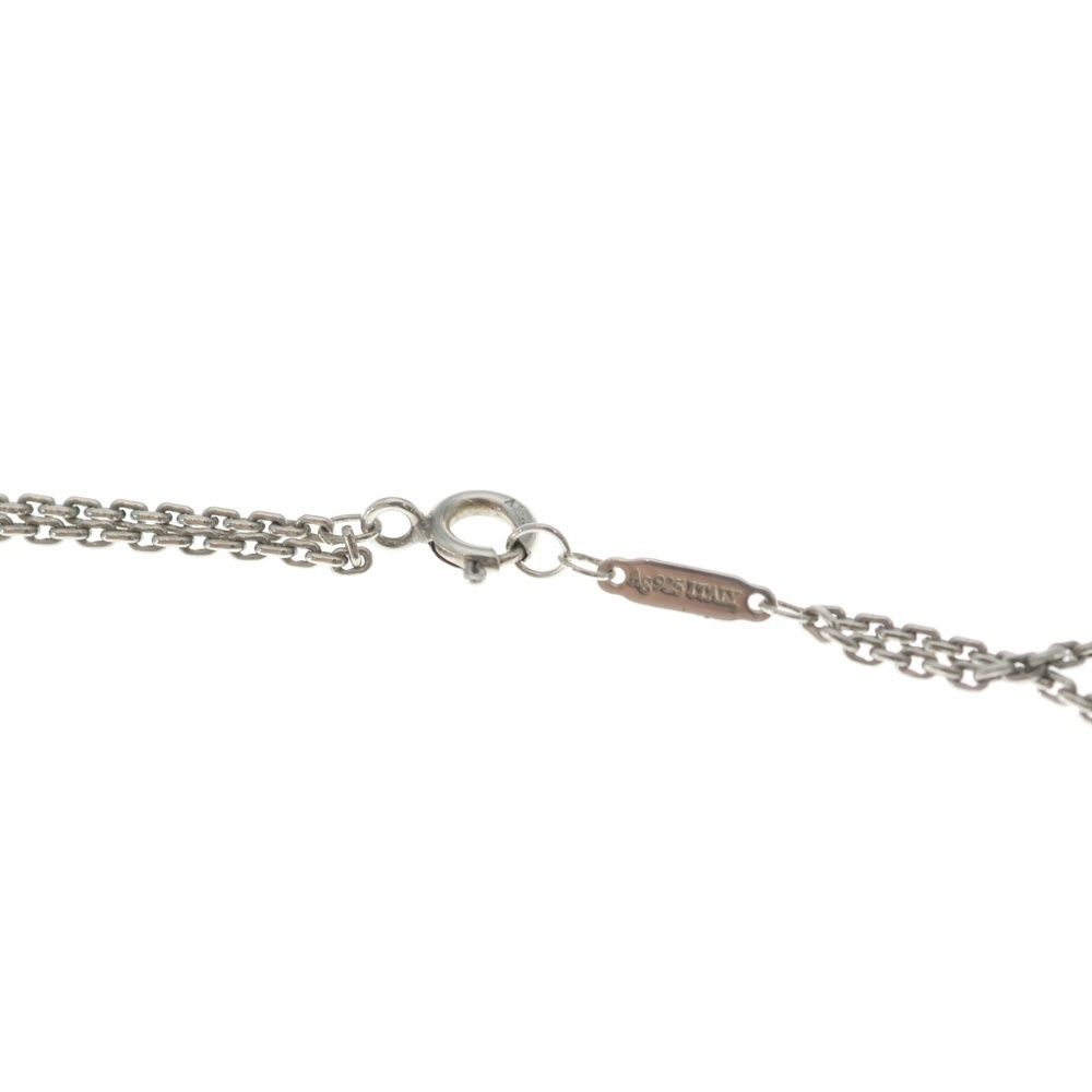 Tiffany & Co Large Double Link Pendant Necklace Silver — view 4