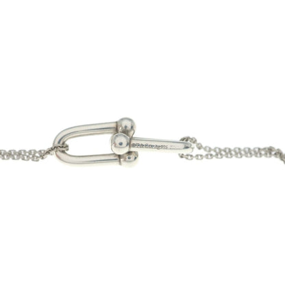 Tiffany & Co Large Double Link Pendant Necklace Silver — view 6