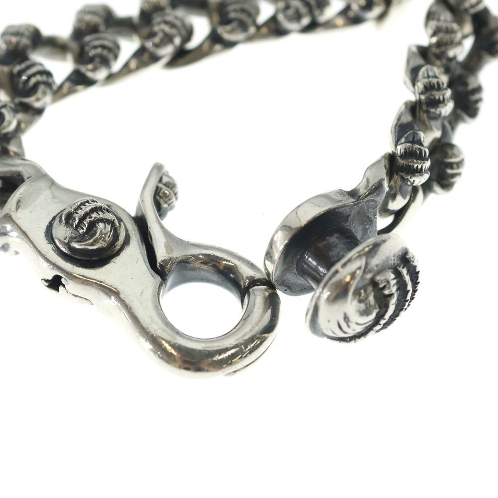 Chrome Hearts Crow Fncy Chn Lnk Fancy Link Clip Bracelet 12 Links Silver — view 6